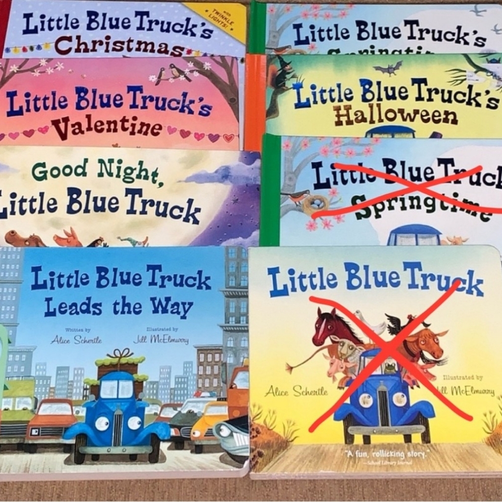 6 Like NEW “Little Blue Truck” Books